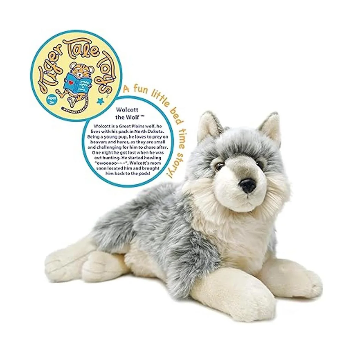 Whitaker The Wolf Perro de peluche de 14 pulgadas por_3