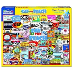 White Mountain Rompecabezas de 1000 piezas de un día en la_2