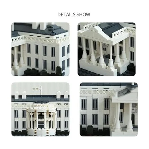 White House 3D Architecture Mini Building Blocks Model_3