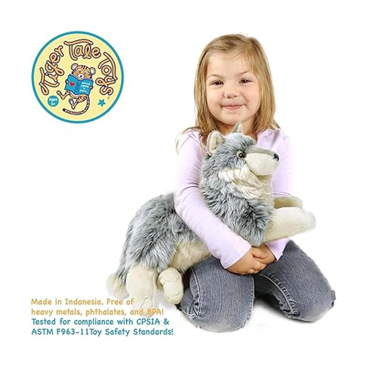 Whitaker The Wolf Perro de peluche de 14 pulgadas por_6