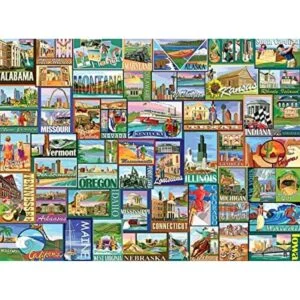 White Mountain Puzzles America Rompecabezas de 1000 piezas_1