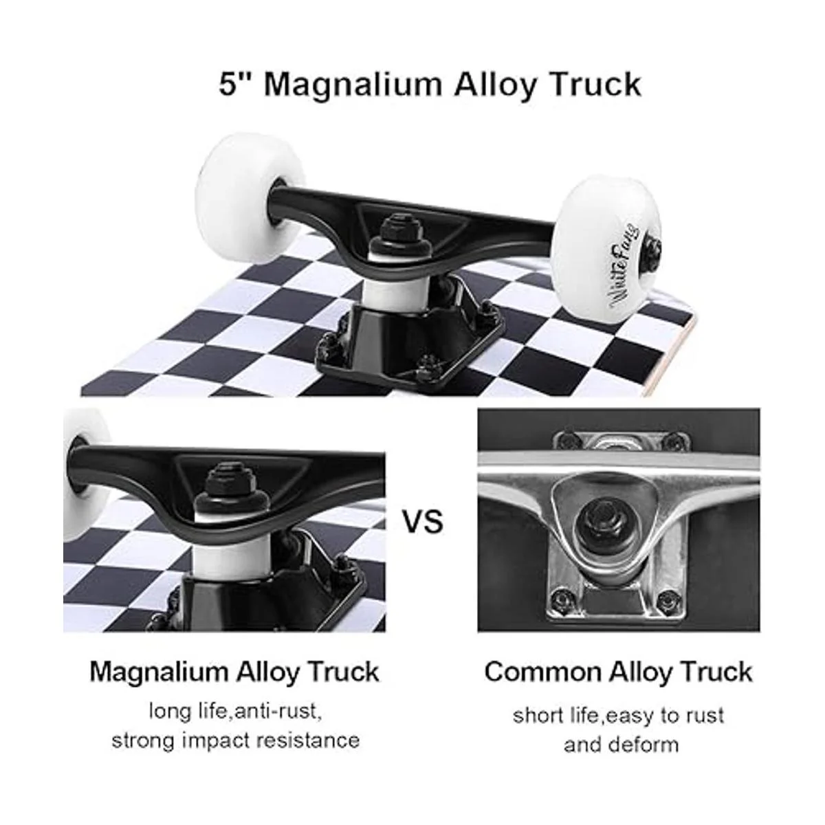 WhiteFang Skateboards for Beginners Complete Skateboard_4