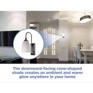 Westek Aplique de pared a pilas paquete de 2 70