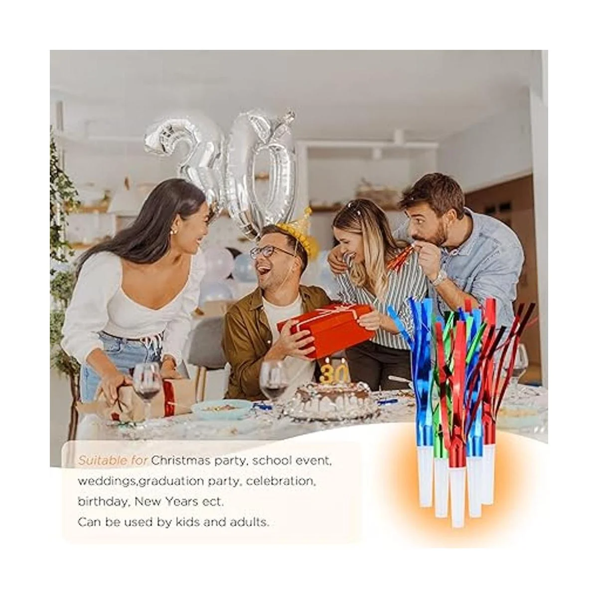 Weoxpr 144 piezas de dos tipos de ruidos para hacer ruido