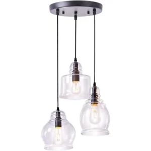 Wellmet Luces colgantes isla de cocina globos de_2