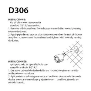 Westbrass R30626 Chatham Style Cabezal de ducha ajustable_2
