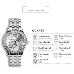 Weicam Reloj de pulsera analógico de cuarzo de 3 piezas_4