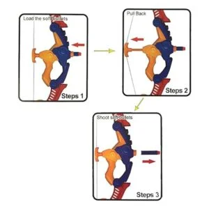 WenToyce Juego de arco de flecha suave para niños kit de_3