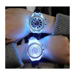Weicam Paquete de 6 relojes de pulsera unisex con luces_4