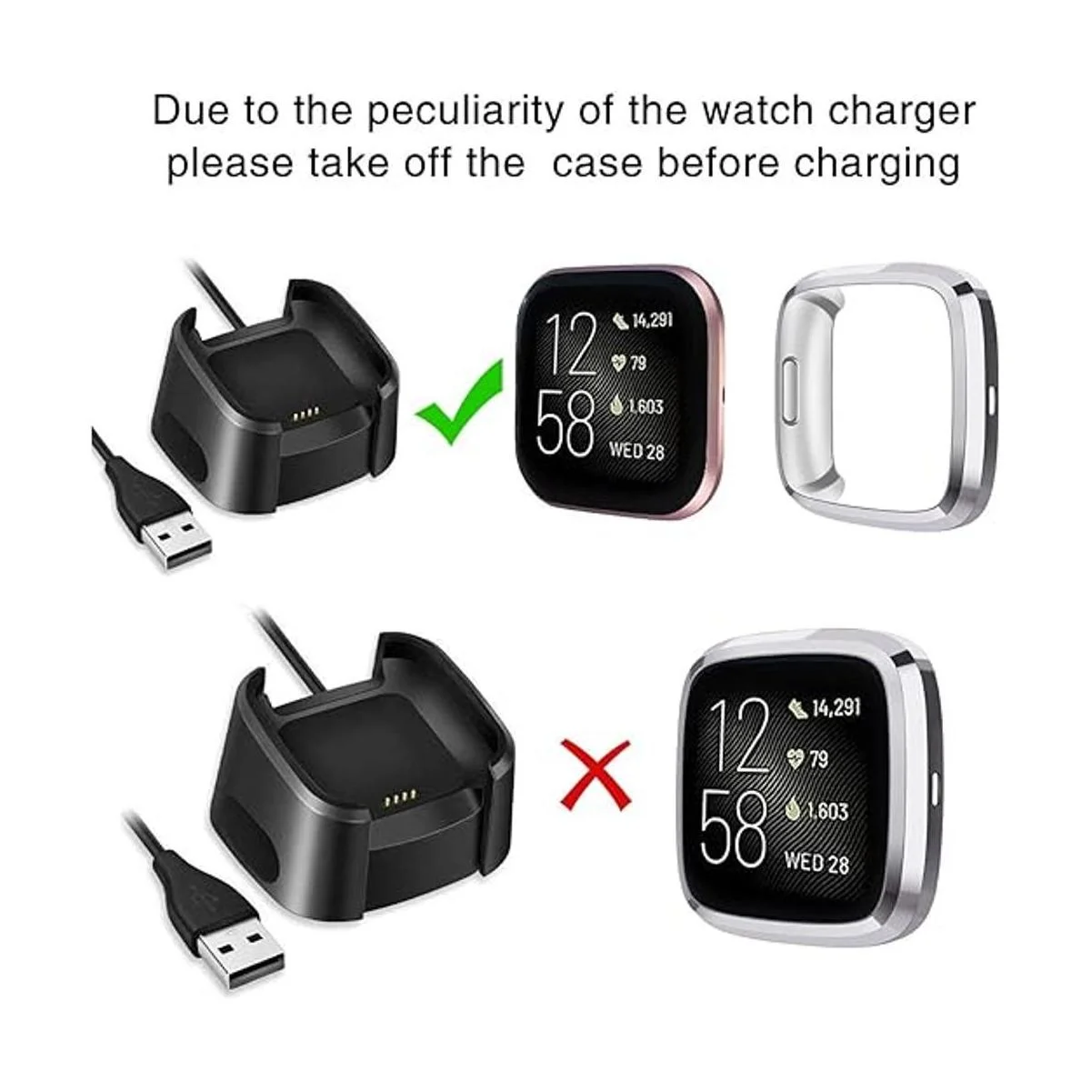 Wepro Funda protectora de pantalla compatible con reloj_5