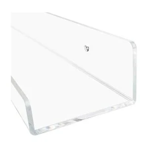 Weiai Estantería de acrílico transparente de 15 pulgadas