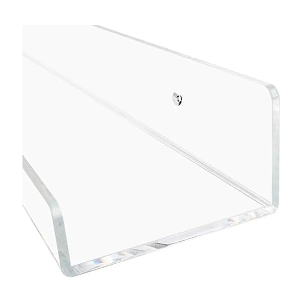 Weiai Estantería de acrílico transparente de 15 pulgadas