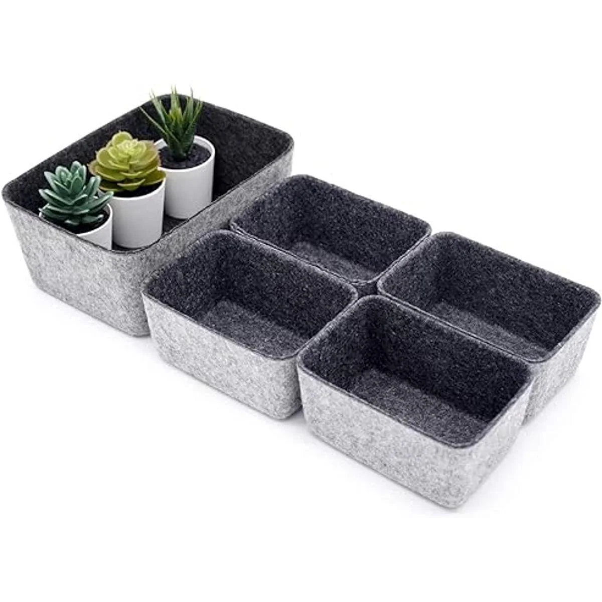 Welaxy Organizador de cajones y compartimentos para_5