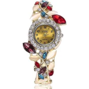 Weicam Paquete de 5 pulseras de reloj de lujo para mujer_5