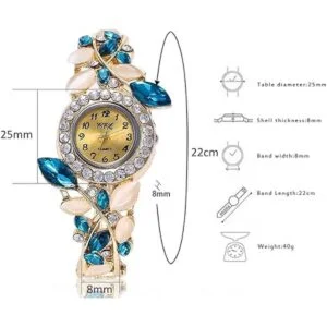 Weicam Paquete de 5 pulseras de reloj de lujo para mujer_3