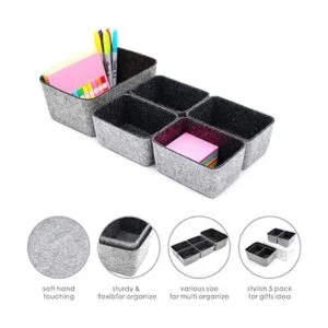 Welaxy Organizador de cajones y compartimentos para_4