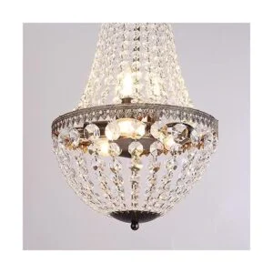 Wellmet Lámpara de araña de cristal del imperio francés_4