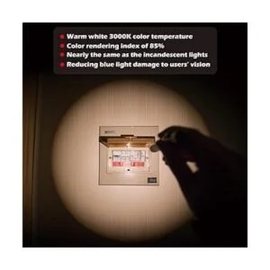 Weltool Lámpara LED M6 luz blanca cálida de 3000 K luz