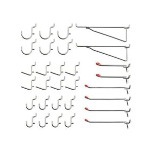 Wellmax Juego de 30 ganchos para tablero de clavijas y