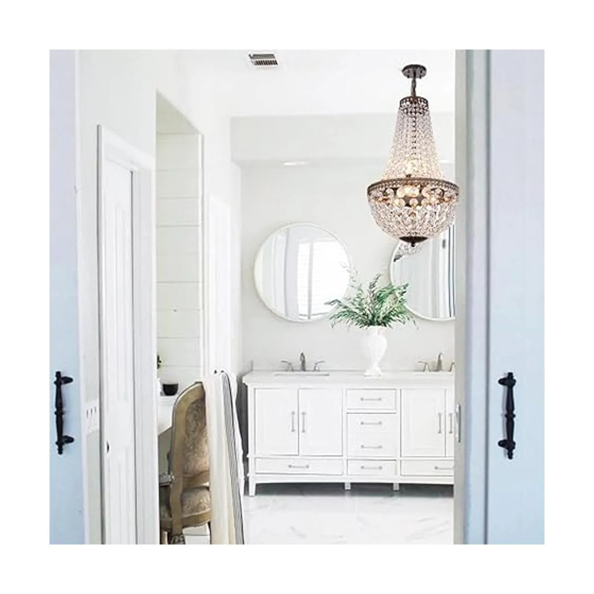 Wellmet Lámpara de araña de cristal del imperio francés_6