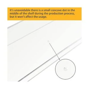 Weiai Estantería de acrílico transparente de 15 pulgadas