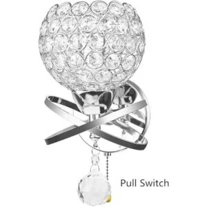 WeFoonLo Lámpara colgante moderna de cristal para pared