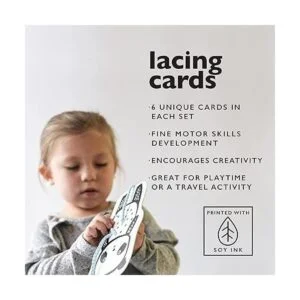 Wee Gallery Tarjetas de cordones de animales de la selva_3