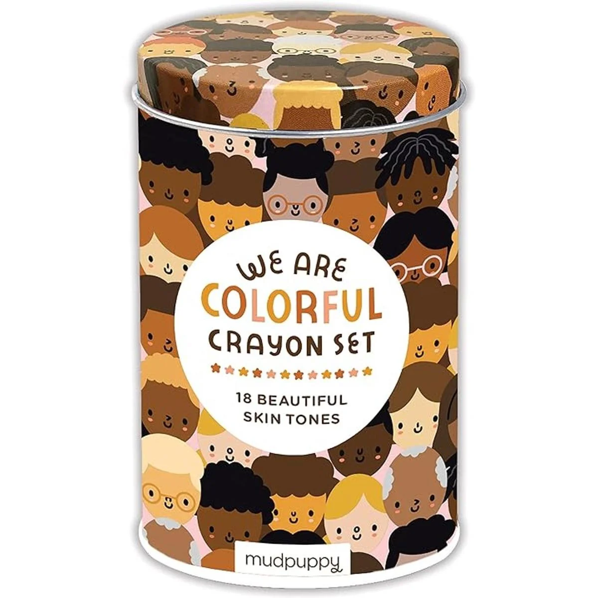 We Are Colorful Skin Tone Crayon Set de Mudpupy incluye_1