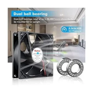 Wathai 9225 3.622 in x 0.984 in 12 V 2 pines doble_3