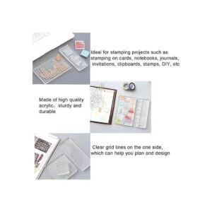 WeiMeet 6 piezas de bloques de sellos acrílicos