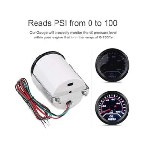 Waterwich Medidor de presión de aceite de 0 a 100 PSI_2