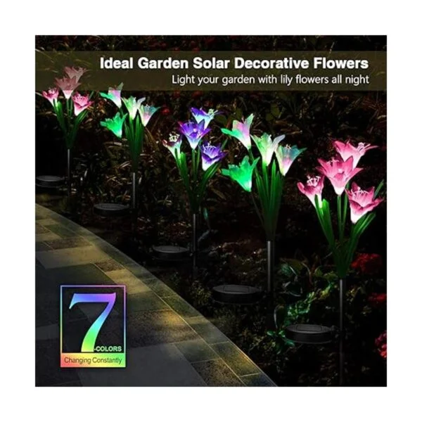 WdtPro Luces solares decorativas para jardín al aire_4