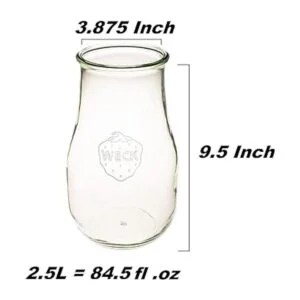 Weck Jars Tarros de tulipán Weck de 25 litros Tarros de