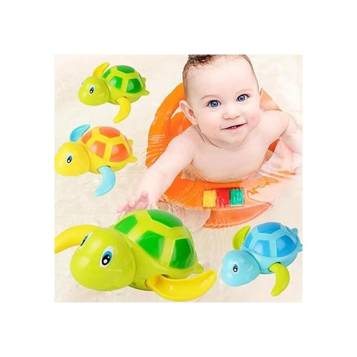 WedFeir 3 tortugas de natación de juguete para bebés_3