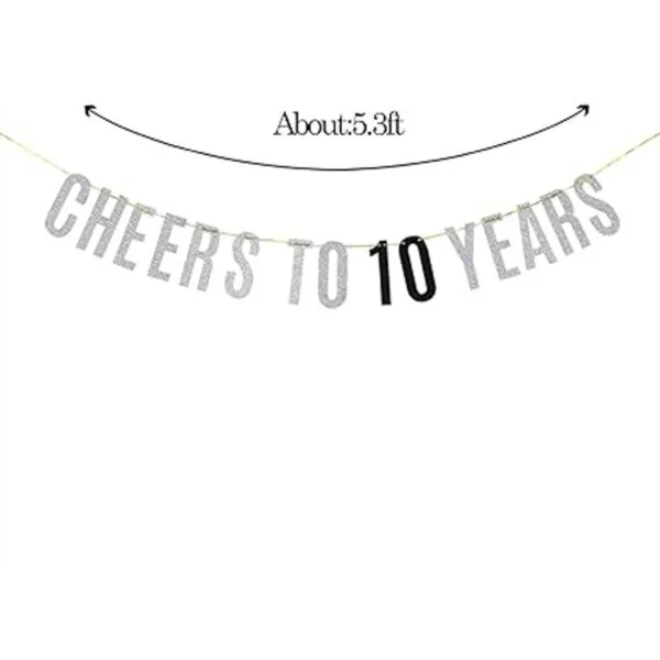 WeBenison Cheers to 10 Years Banner Feliz cumpleaños 10_2