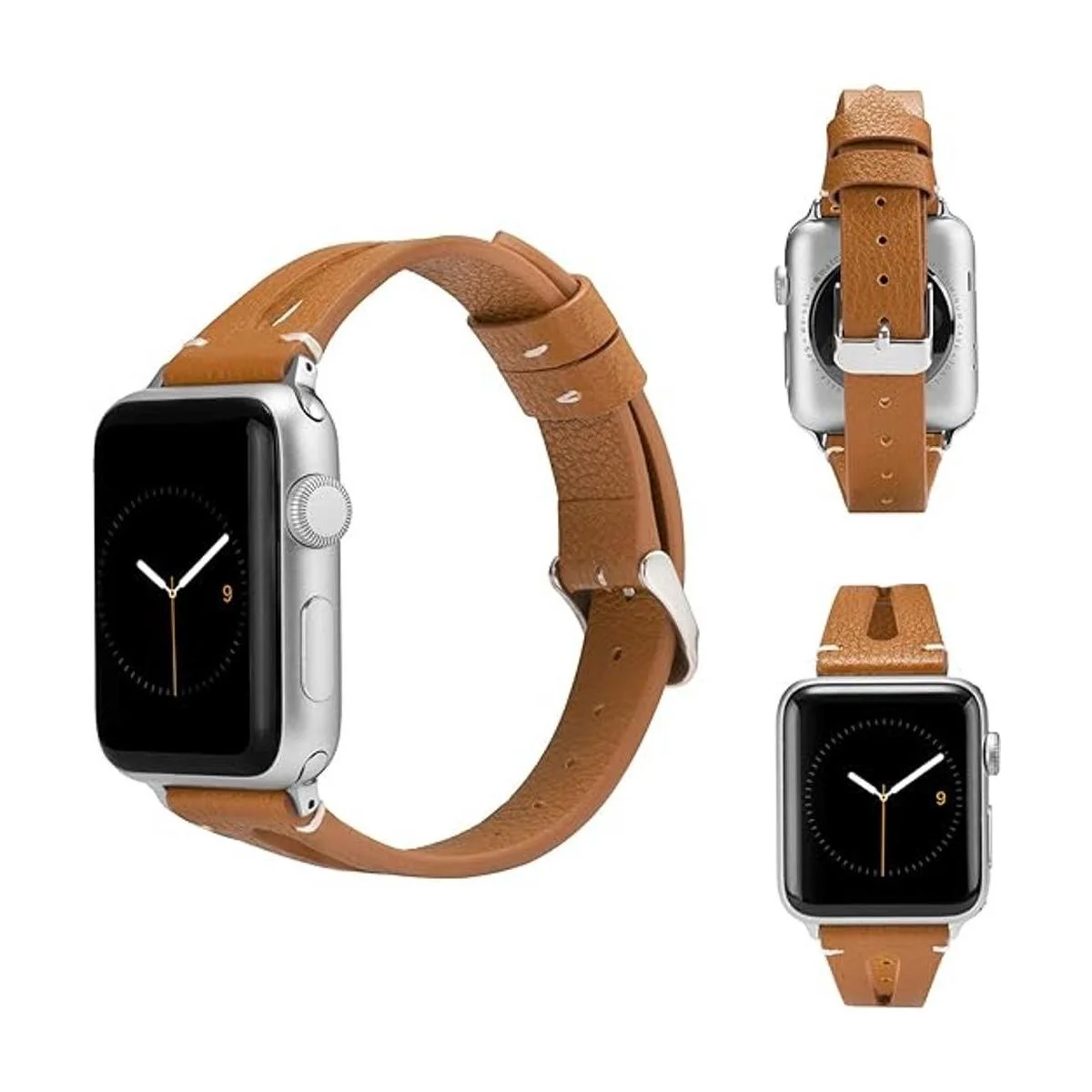 Wearlizer Correa de piel deportiva compatible con Apple_5