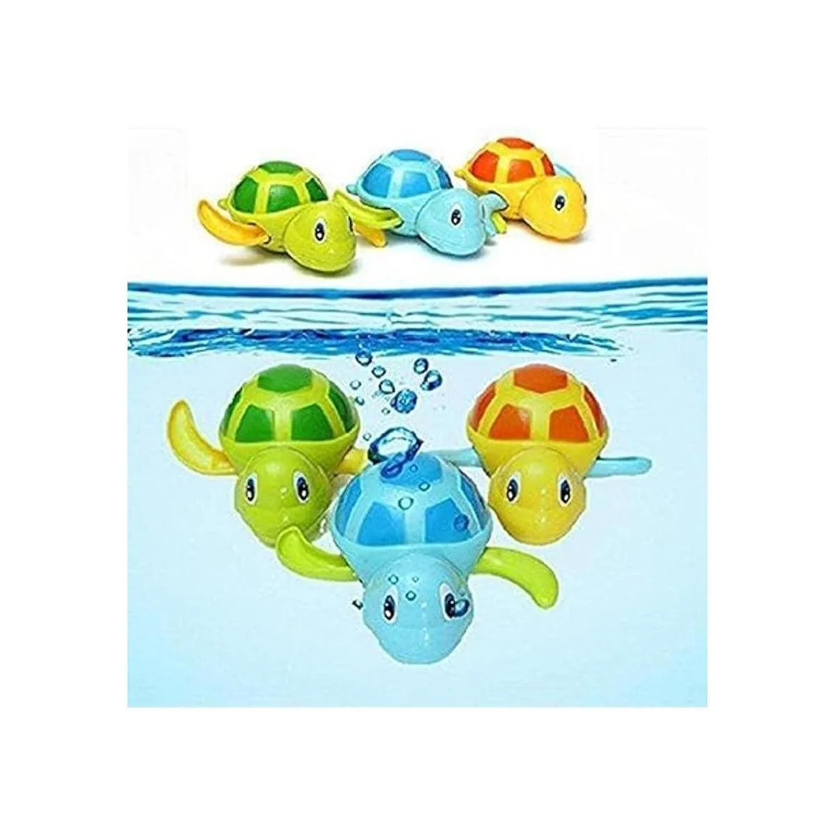 WedFeir 3 tortugas de natación de juguete para bebés_5