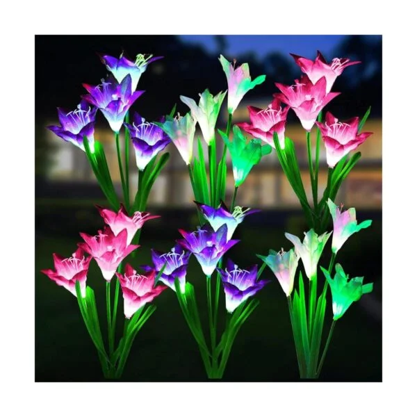 WdtPro Luces solares decorativas para jardín al aire_1