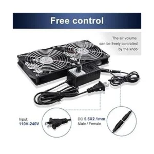 Wathai Ventilador de flujo de aire grande de 4.724 in_4