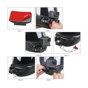 Walway Kit de montaje para casco de moto para GoPro Hero_4