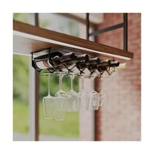 Wallniture Piccola Estante para vino y soporte para