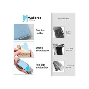 Wallaroo Tarjetero de cuero adhesivo para iPhone y_2