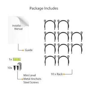 Wallniture Moduwine Rack de pared para decoración de pared_6