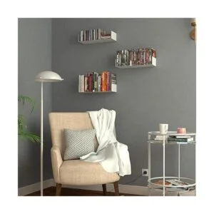Wallniture Bali Estantes flotantes blancos para pared_4