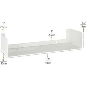 Wallniture Bali Estantes flotantes blancos para pared_3