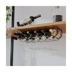 Wallniture Piccola Estante para vino y soporte para