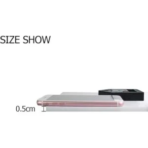 Wamika Reloj de pared redondo de gato en oscilación blanco