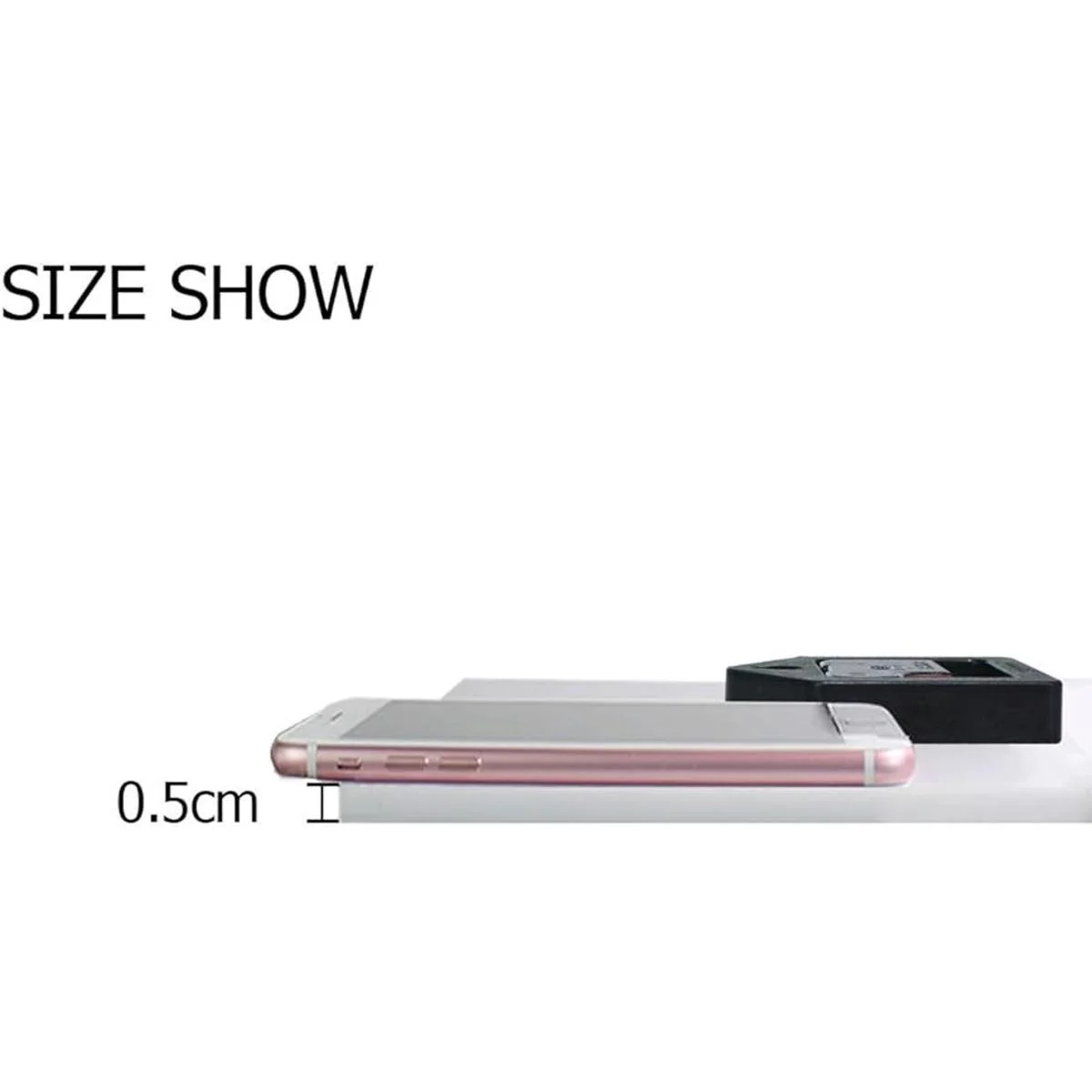 Wamika Reloj de pared redondo de gato en oscilación blanco