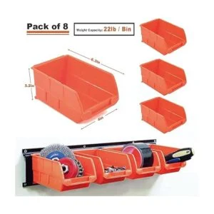 Wallmaster 8 cubos de almacenamiento de contenedores de