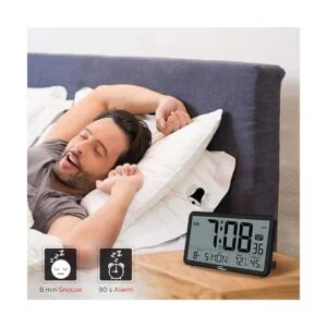 WallarGe Reloj de pared digital automático funciona con_5